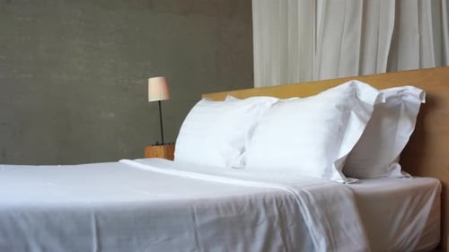 Inviting Bedroom Interior with Crisp White Linens