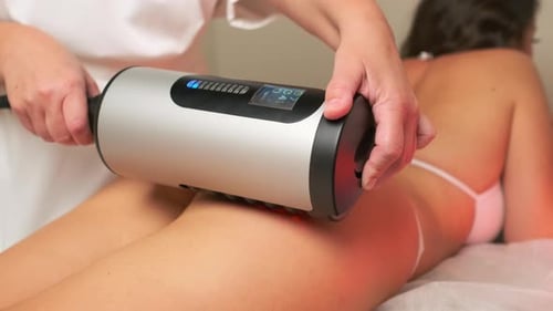 Medical Massage With Therapeutic Machine in Spa