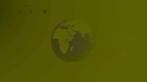 Earth Planet animation in space. 2656