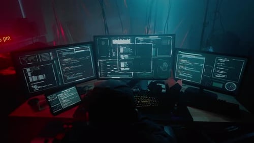 IT Specialist Writing Code for Creating Innovative Malware