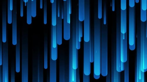 Abstract blue falling lines