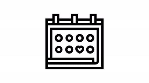schedule line icon animation