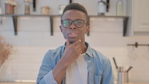 Young Man Has An Idea, Smiling