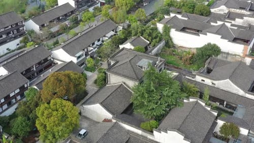 ancient chinese architecture in hangzhou city