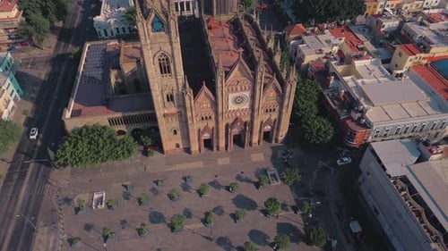 The Expiatory Parish of the Most Holy Sacrament aerial drone view