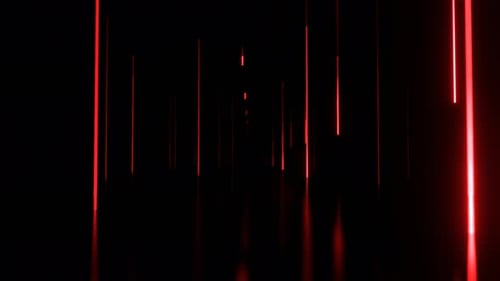 Red Neon Light Falling Down Background Vj Loop In 4K