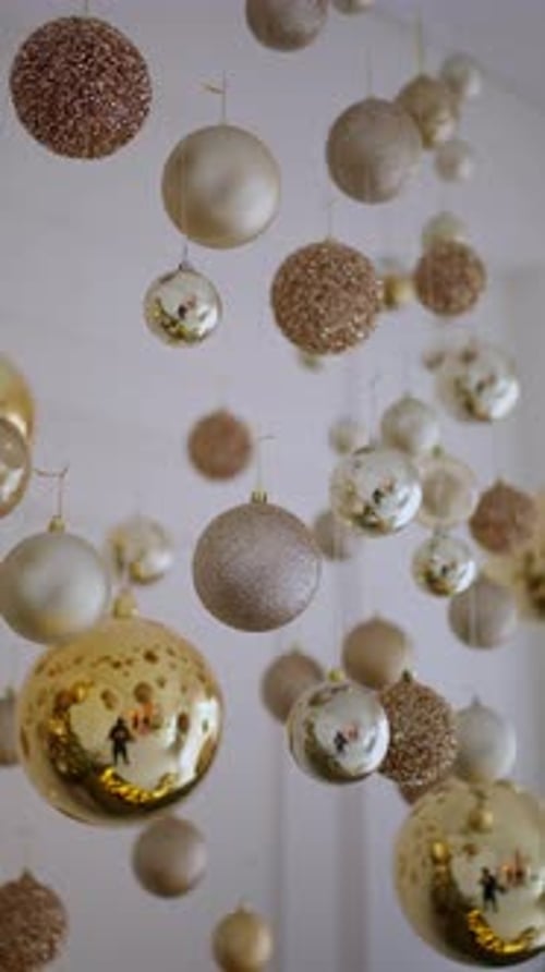 New Year's Decor and Atmosphere of the Holiday and Winter