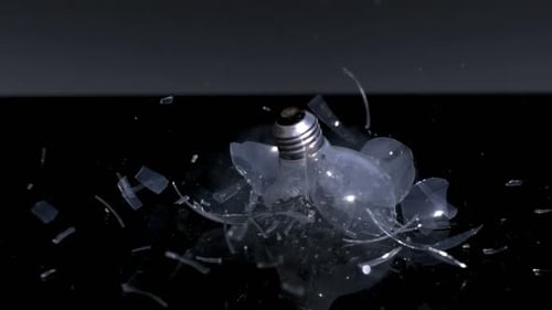 Breaking Bulb in Slow Motion