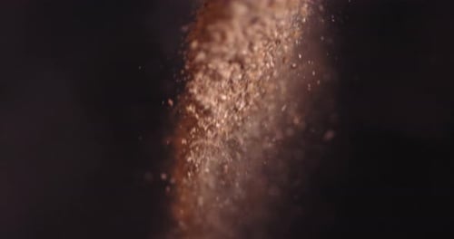 Mulch and grain falling down