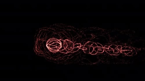Abstract Glowing Particle Swirl Reveal