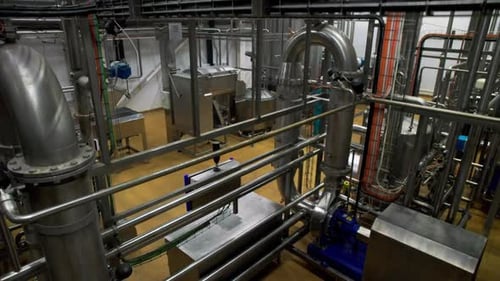 Pipeline System in Refinery Workshop of Chemical Plant