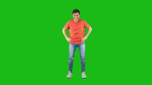 Cheerful Man Laughing Out Loud