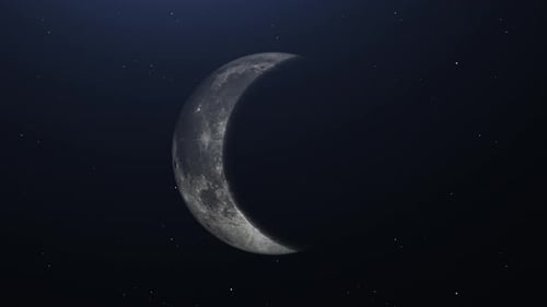 Crescent Moon and Stars for Islamic Holiday Background