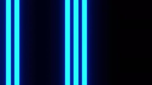 Blue Neon Bars And Stripes Rapid Pulse Flashing Background Vj Loop In 4K