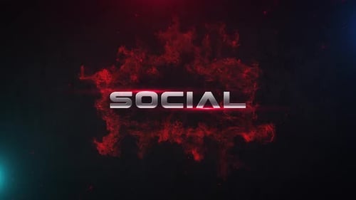 Dynamic Metallic Text Reveal with Fiery Smoke Effect