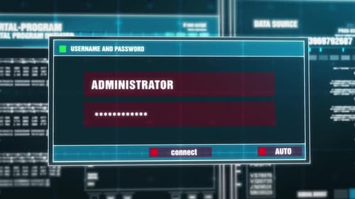 Futuristic Cyber Attack Alert Message on Digital UI