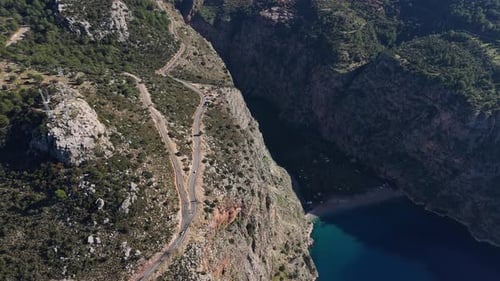 Türkei Küstenschönheit Türkische Küste Dramatisch Berge Atemberaubende Aussicht Schroffe Gipfel Berge