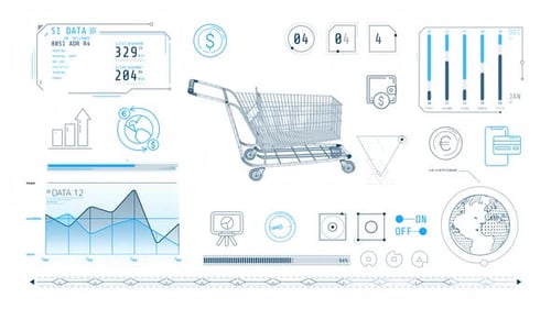Dynamic Animation on the Theme of Online Shopping