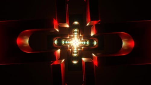 Luces de neón multicolores en un hipnótico bucle VJ