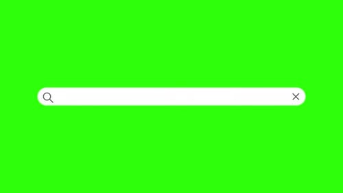 Search Engine Bar Blank Query On Green Screen And Black And White Backgrounds
