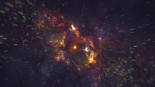 4K Funkelnder Space Galaxy Travel Motion-Hintergrund