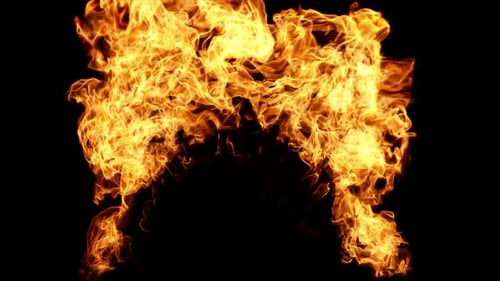 Dynamic Realistic Fire Explosion Transition Effect