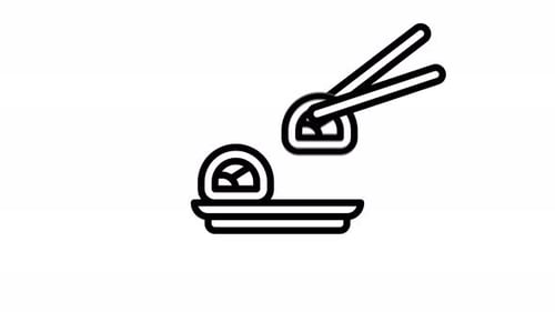 sushi line icon animation