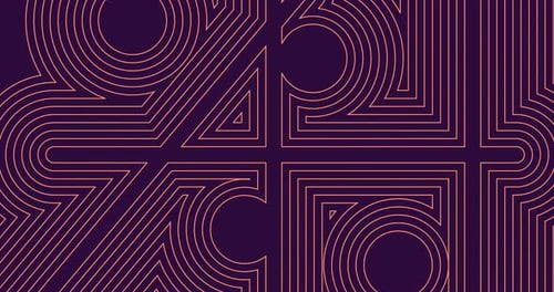 Evolving Abstract Geometric Line Patterns Loop Background Animation