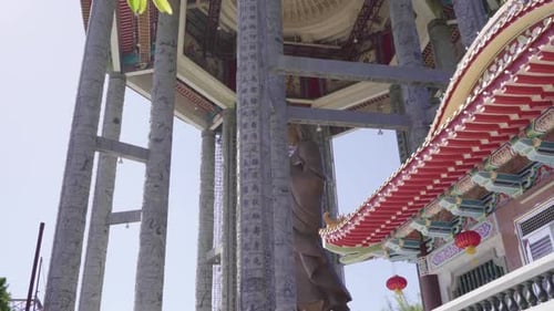 The Huge Statue Of Guanyin, Goddess Of Mercy, Sheltered At The Guanyin Pavilion In Kek Lok Si Temple