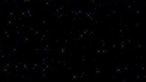 Colorful Twinkling Abstract Glitter Particles Animation