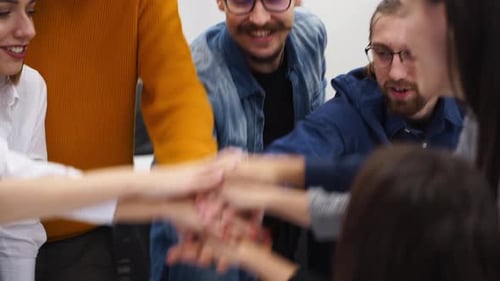 Diverse Team Shows Unity and Corporate Teamwork