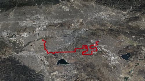 Fronteiras ribeirinhas no mapa da América 4K