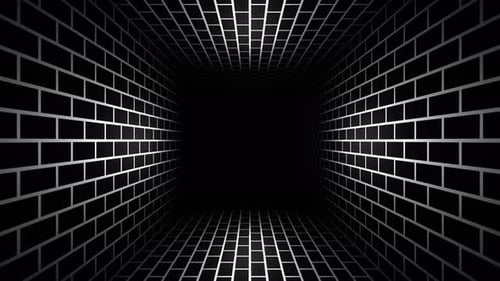 Black Dark Brick Dungeon Background Vj Loop In 4K