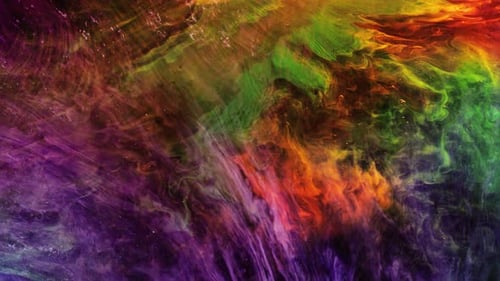 colorful nebula clouds are moving closer.