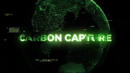 Captage du carbone sur une planète technologique entourée d'un réseau d'effets graphiques