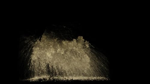 Explodierende Staubtrümmer, transparenter Hintergrund