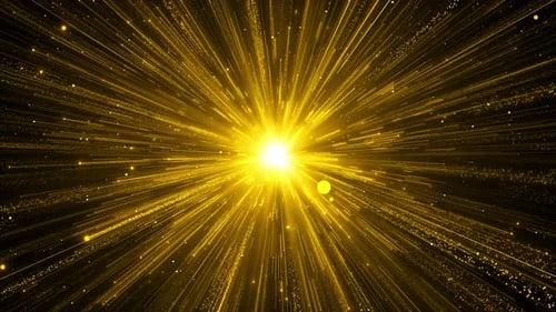 Golden particles shining stars dust bokeh glitter awards dust abstract background. Futuristic glitte