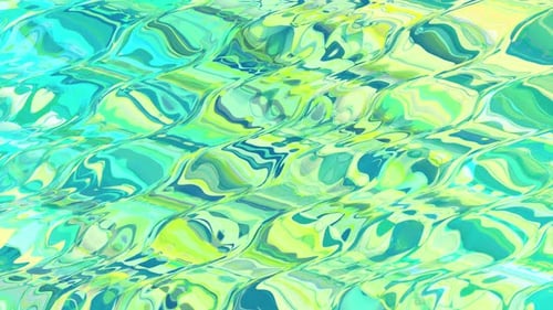 Geléia líquida verde azul