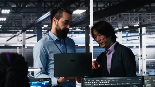 Team of Data Center Engineers Using Machine Learning Algorithms