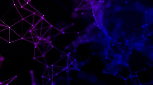 Abstract Glowing Plexus Network Background Loop V6