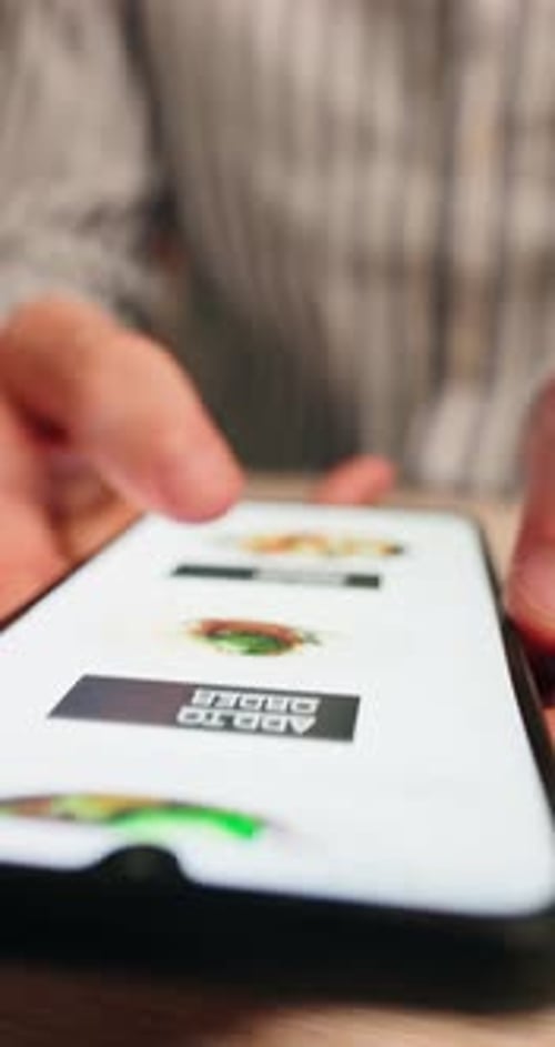 Ordering Food Online Using a Mobile Phone App