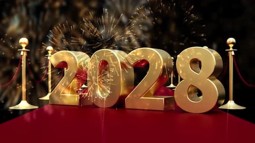 Happy New Year 2028 Concept