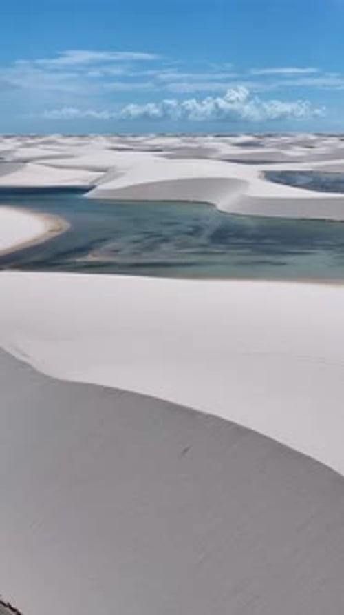 Lencois Maranhenses Skyline At Barreirinhas In Maranhao Brazil.