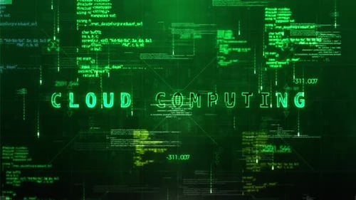 Futuristic Cloud Computing Text Reveal with Data Flow