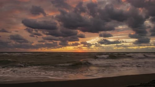 sea sunset timelapse