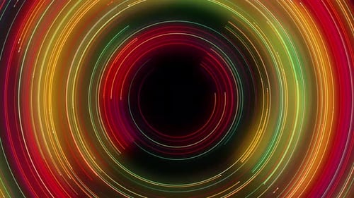 Capuche technologique, cercle, ligne colorée, fond