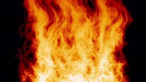 Realistic cartoon fire