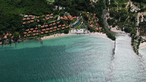 Tropical Beach and Turquoise Water with Luxury Resort Ko Samui Thailand