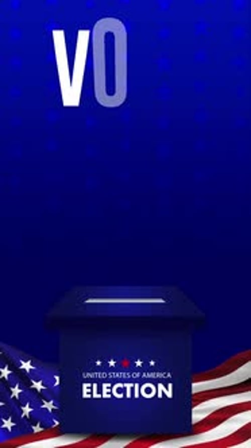 USA Election Vote Call to Action Animation