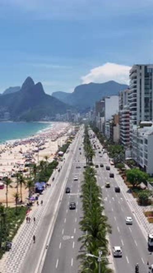 Ipanema Beach At Rio De Janeiro In Rio De Janeiro Brazil.